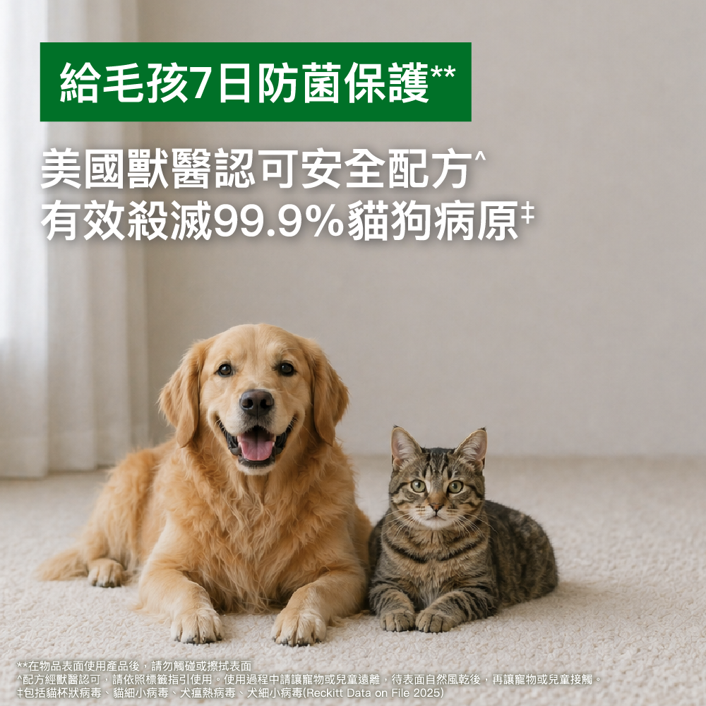 Dettol - 滴露天然植萃全功能家居消毒劑 寵物及兒童適用 (茉莉及綠茶淡香) 1000ml/1L