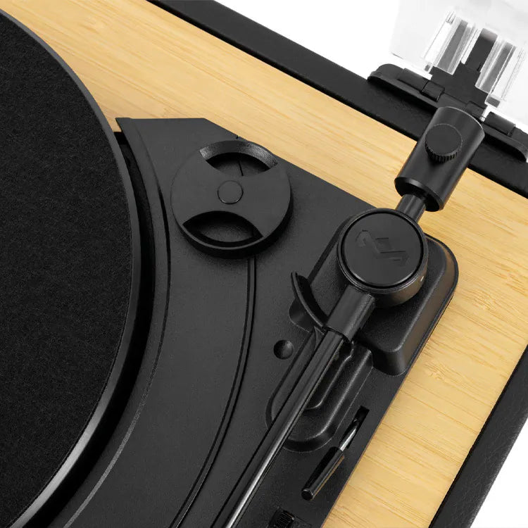 House of Marley - Rise Up All-in-One Turntable 一體式黑膠唱盤喇叭 黑膠碟機 EM-JT400-SB【香港行貨】