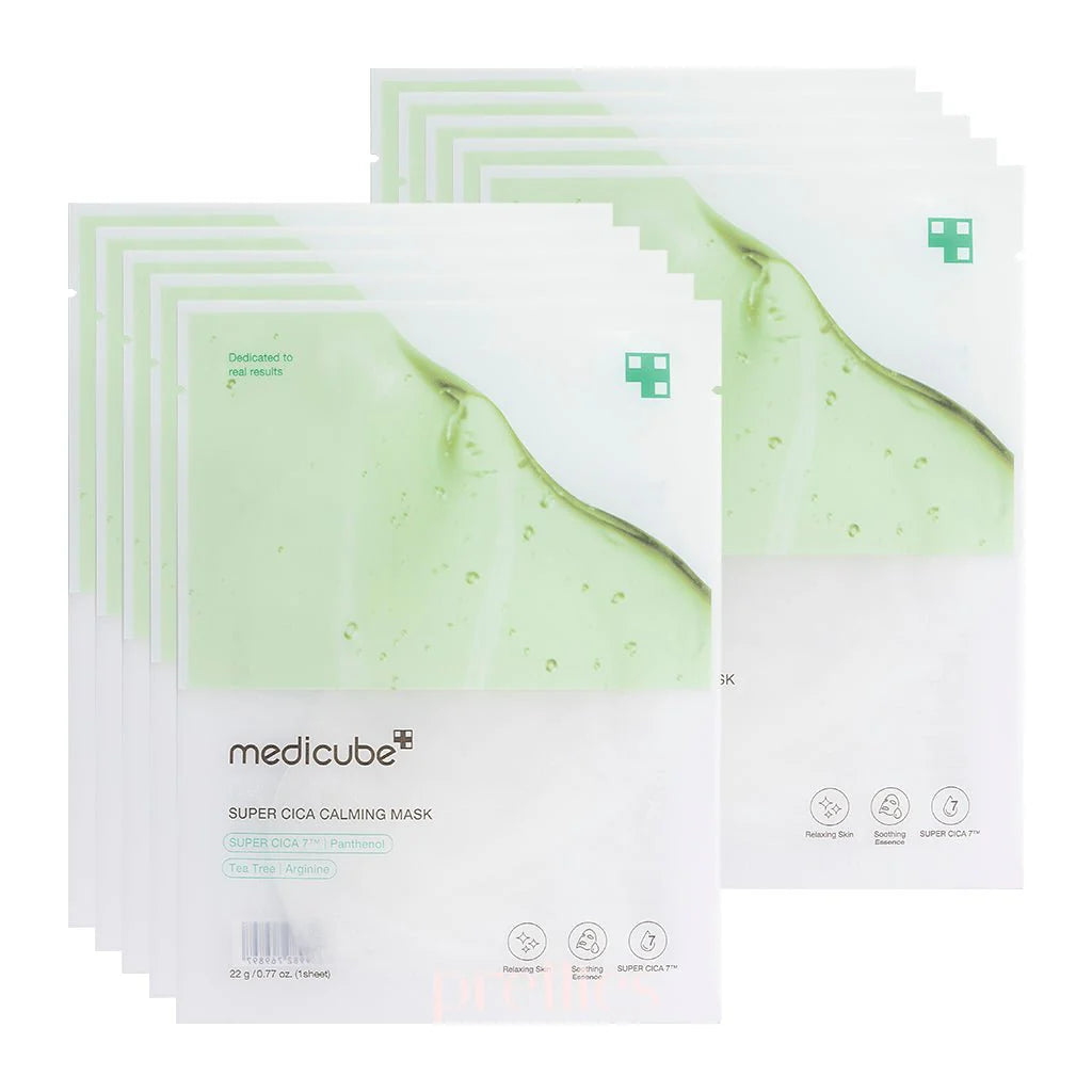 Medicube - Super Cica Calming Mask CICA茶樹鎮靜面膜 (10ea/10片)【平行進口】