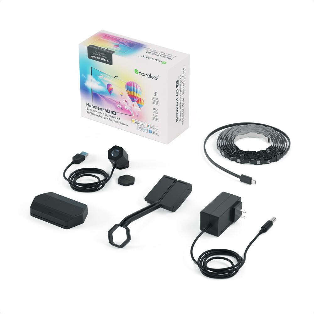 Nanoleaf - Nanoleaf 4D V2 電視螢幕鏡像攝影機+燈條套件 Screen Mirror + Lightstrip Kit (TVs & Monitors Up to 65″)【香港行貨】