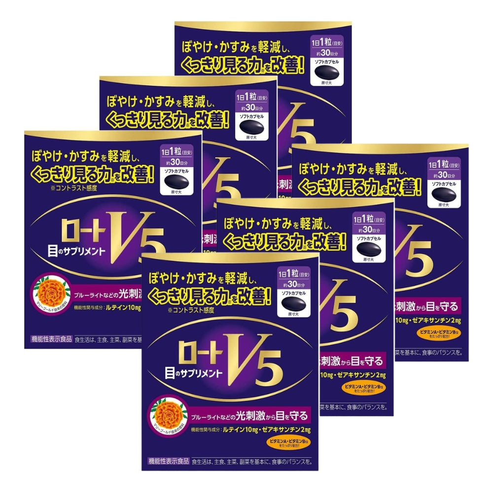 Rohto - 樂敦V5 日本版 樂敦V5強目素 護眼強目素 (30粒) 葉黃素 眼睛保護理健保健品