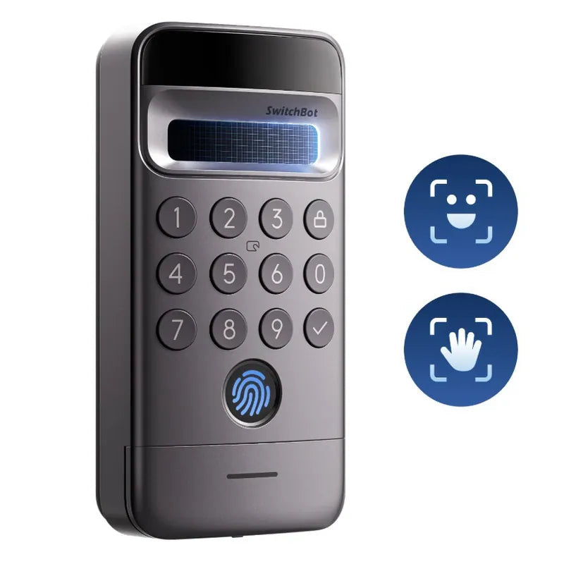 SwitchBot - Keypad Vision Pro (Vision Pro解鎖器) 支援掌紋、3D 人臉 ID、指紋、密碼、NFC 卡、應用程式解鎖【香港行貨】