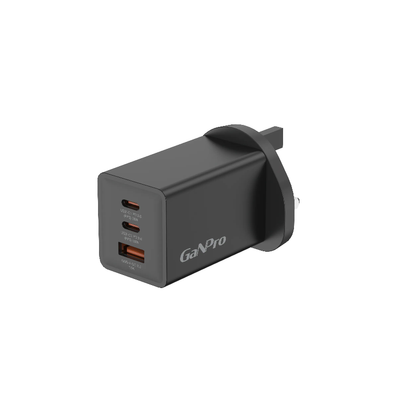 Hedonic - 3 Port PD 3.0 65W GAN Pro 快充英規火牛 充電器插頭【香港行貨】