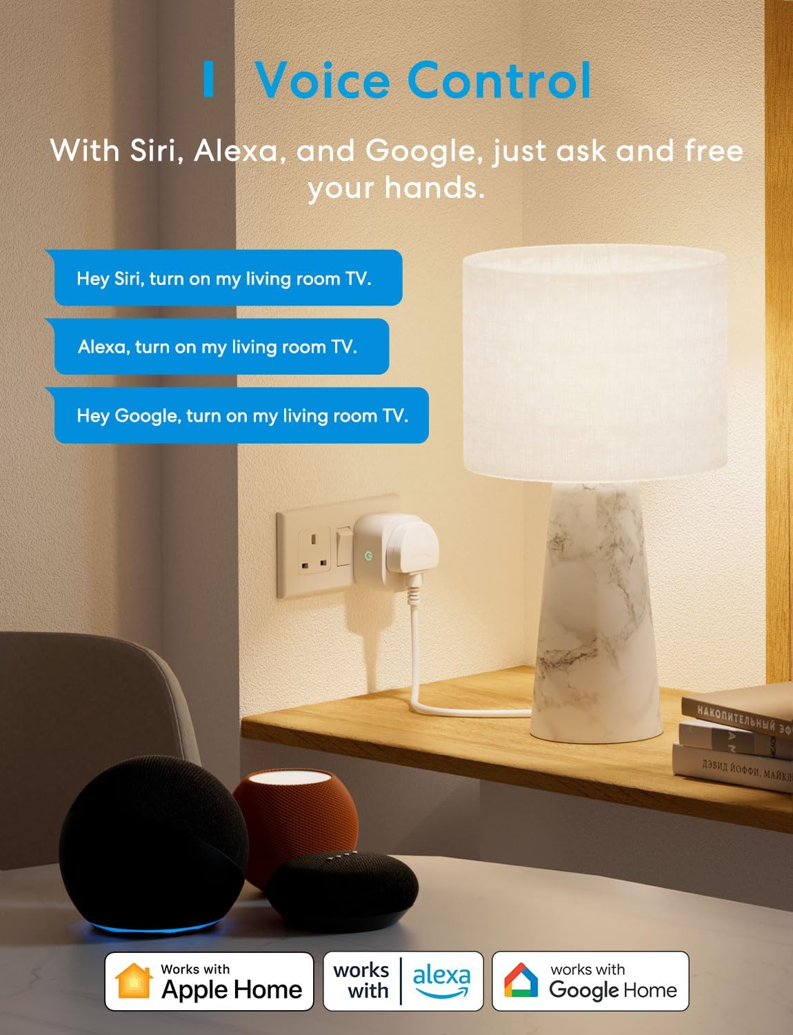 Meross - Smart Wi-Fi Plug Mini 單位智能插頭 智慧Wi-Fi迷你插座 MSS315 UK【香港行貨】
