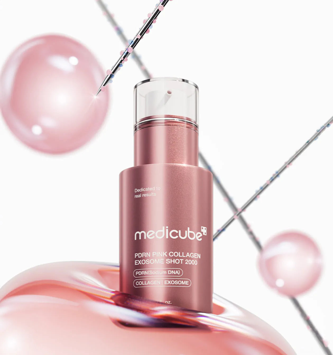 Medicube - PDRN PINK COLLAGEN EXOSOME SHOT 2000 粉紅膠原外泌體微針安瓶 2000 (30ml)【平行進口】