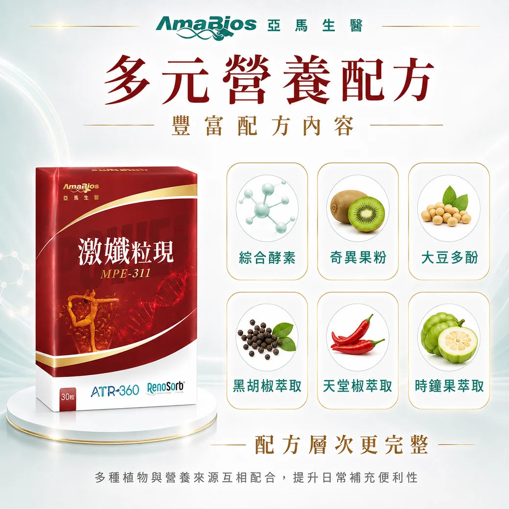AmaBios 亞馬生醫 - MPE-311 激孅粒現 (30粒) ATR-360包覆技術