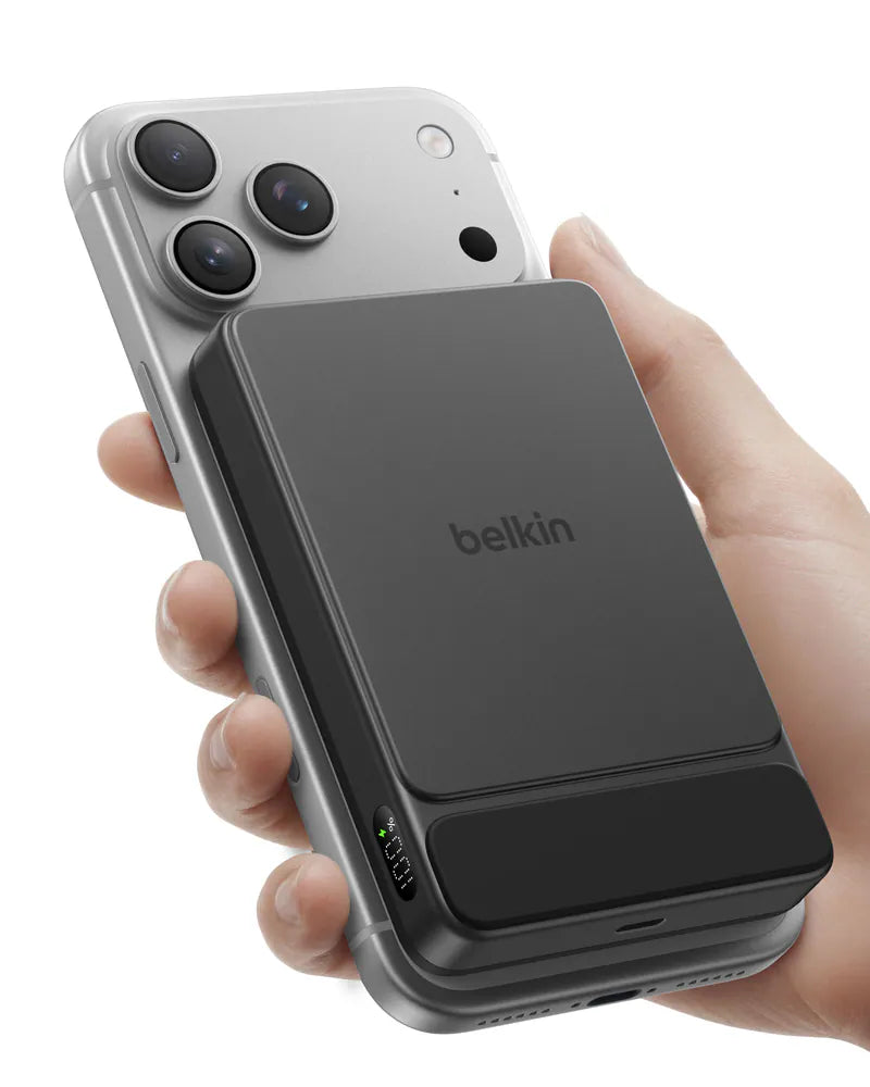 Belkin - UltraCharge Qi2 纖薄磁吸行動電源 10K 尿袋 (10000mAh, CCC認證, 3C可追溯二維碼) BPD022fq【香港行貨】