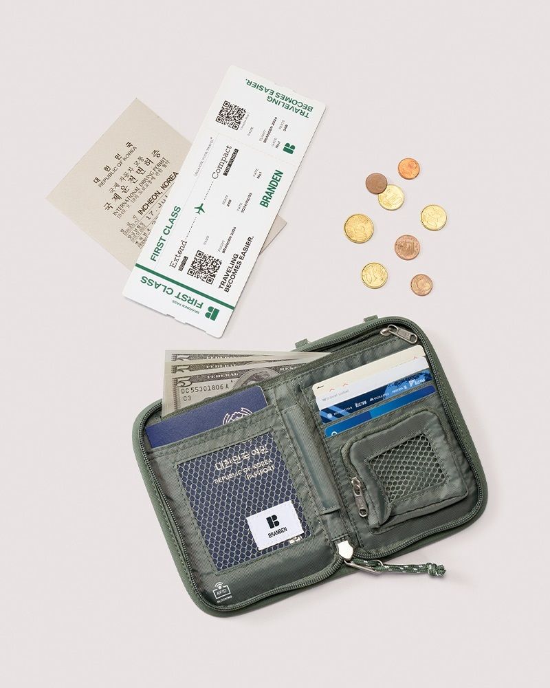 Branden - Safe Wallet Bag 防盜RFID護照斜孭袋 護照夾 韓國品牌