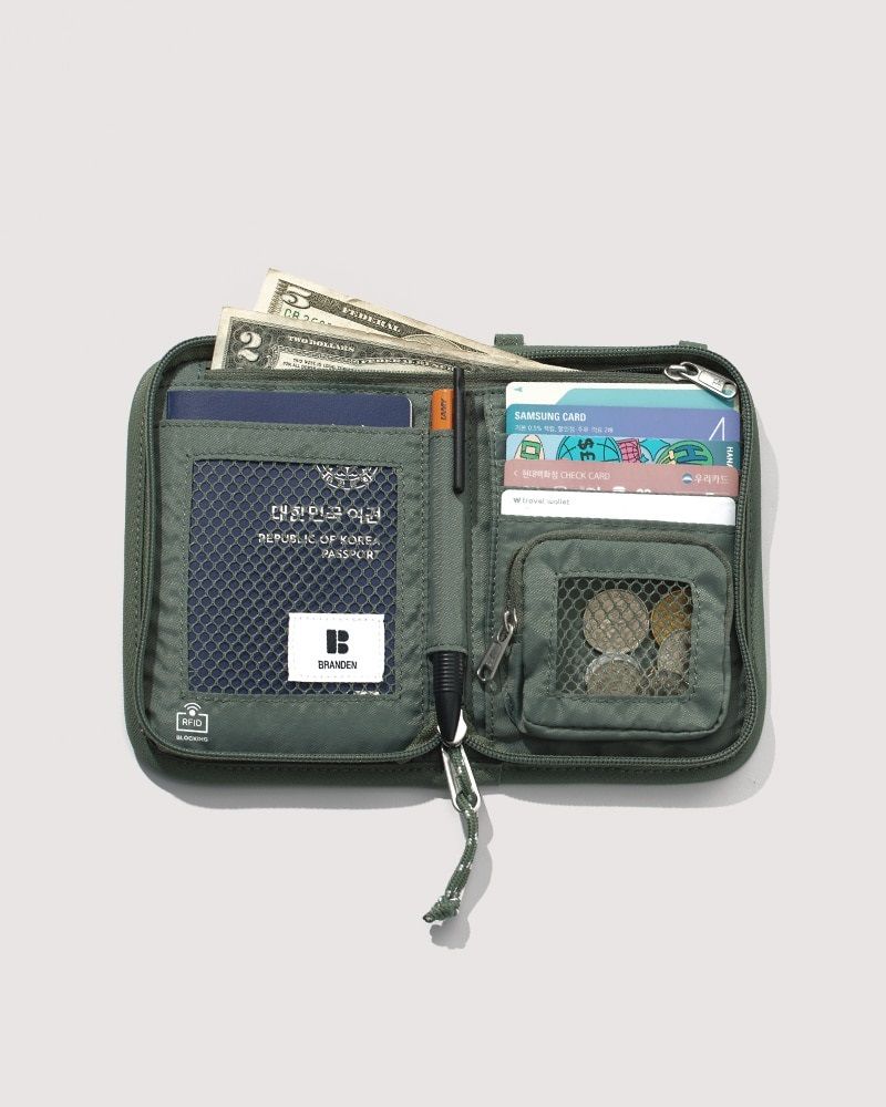 Branden - Safe Wallet Bag 防盜RFID護照斜孭袋 護照夾 韓國品牌