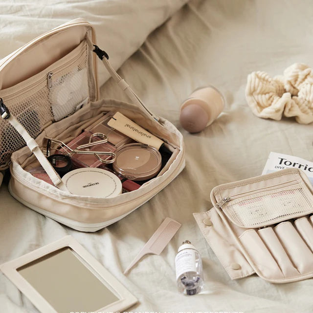 Branden - Expandable Beauty Pouch 化妝品收納袋 可放化妝掃 韓國品牌