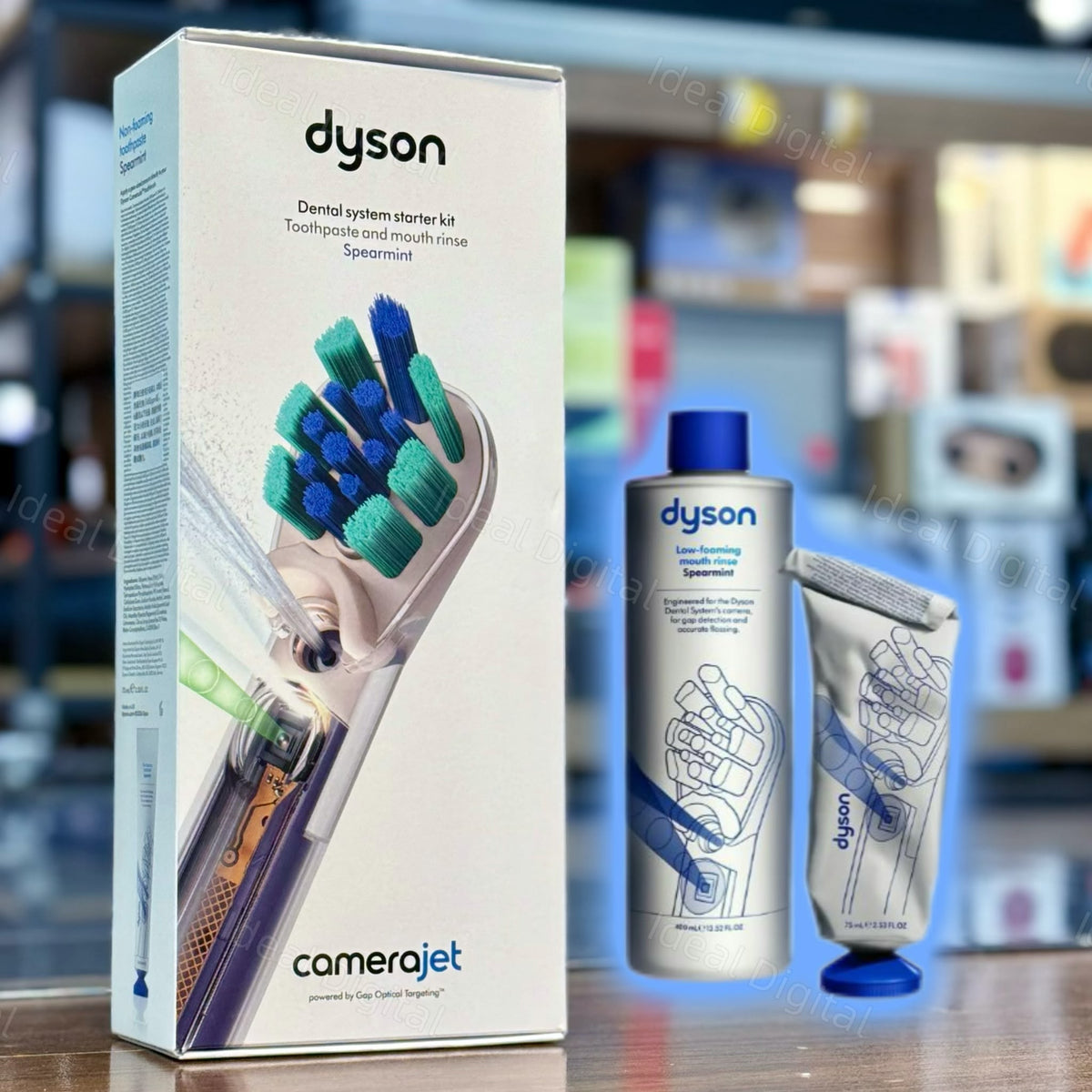 Dyson - Dental System Starter Kit 牙膏與漱口水套裝 - Spearmint 薄荷 (設計用於Dyson CameraJet 電動牙刷)