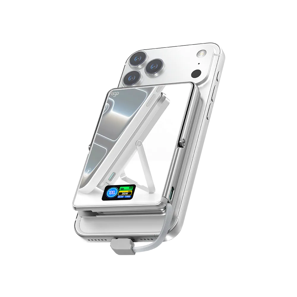 EGO - AllySlim3 4in1 30W PD 10000mAh 外置電 行動電源 尿袋 半固態電池 (10000mAh, 3C可追溯二維碼版)【香港行貨】
