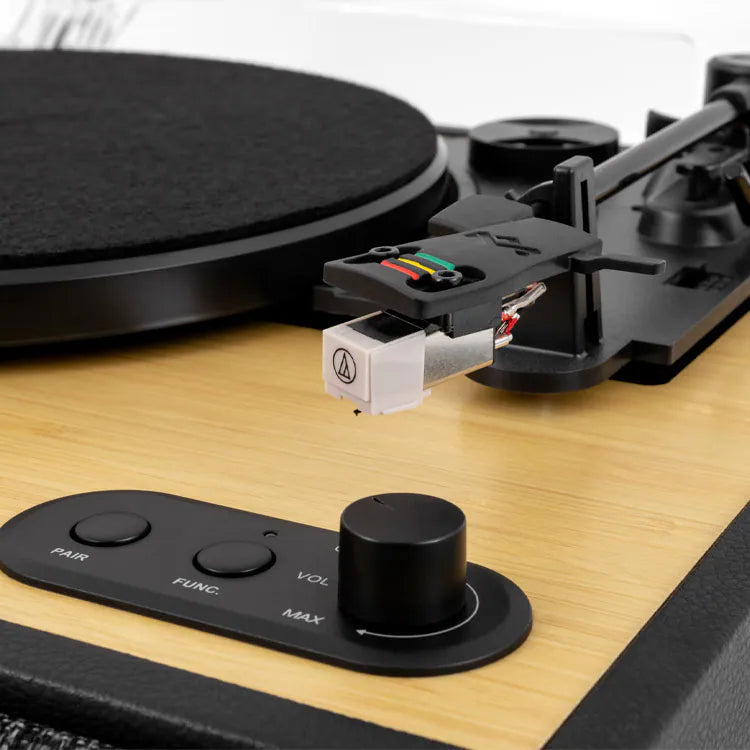 House of Marley - Rise Up All-in-One Turntable 一體式黑膠唱盤喇叭 黑膠碟機 EM-JT400-SB【香港行貨】