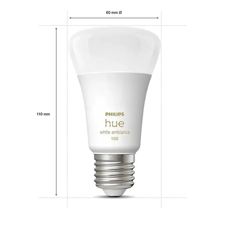 Philips - Hue E27 黃白光智能燈泡 11W 黃光白光燈膽【香港行貨】