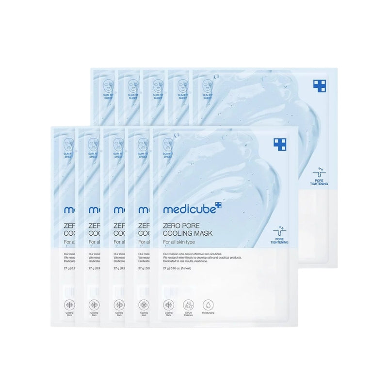 Medicube - Zero Pore Cooling Mask 毛孔淨化冰感面膜 (10ea/10片)【平行進口】