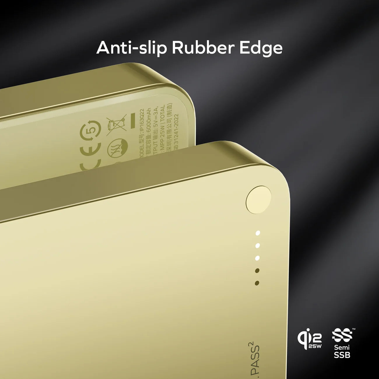 Momax - 1-Power S.Pass2 半固態磁吸流動電源 IP163Q22 外置電 行動電源 尿袋 (10000mAh, CCC認證, SSB)【香港行貨】