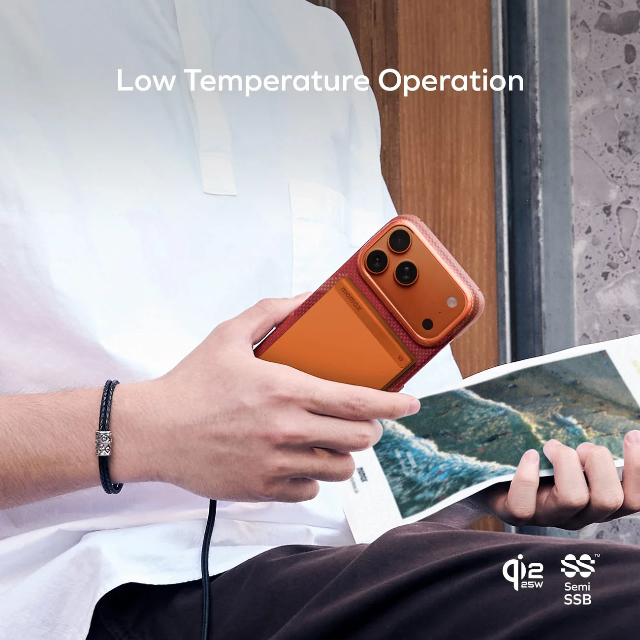 Momax - 1-Power S.Pass2 半固態磁吸流動電源 IP163Q22 外置電 行動電源 尿袋 (10000mAh, CCC認證, SSB)【香港行貨】