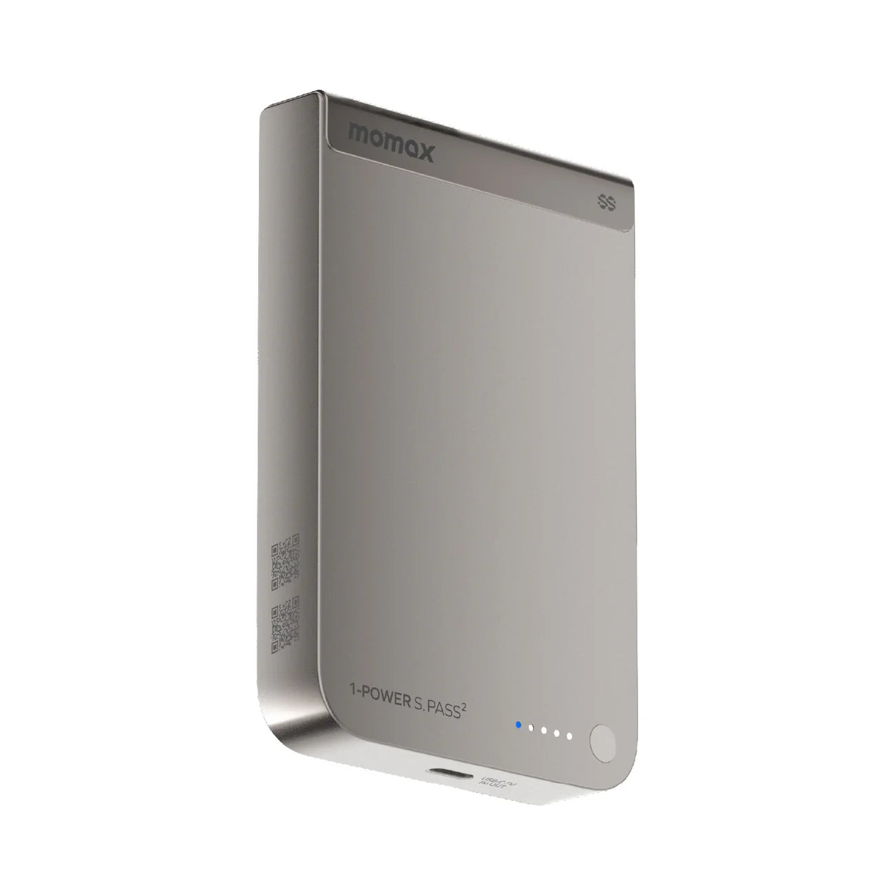 Momax - 1-Power S.Pass2 半固態磁吸流動電源 IP163Q22 外置電 行動電源 尿袋 (10000mAh, CCC認證, SSB)【香港行貨】