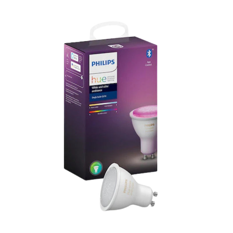 Philips - HUE GU10 黄白光&彩光智能LED射燈燈膽【香港行貨】