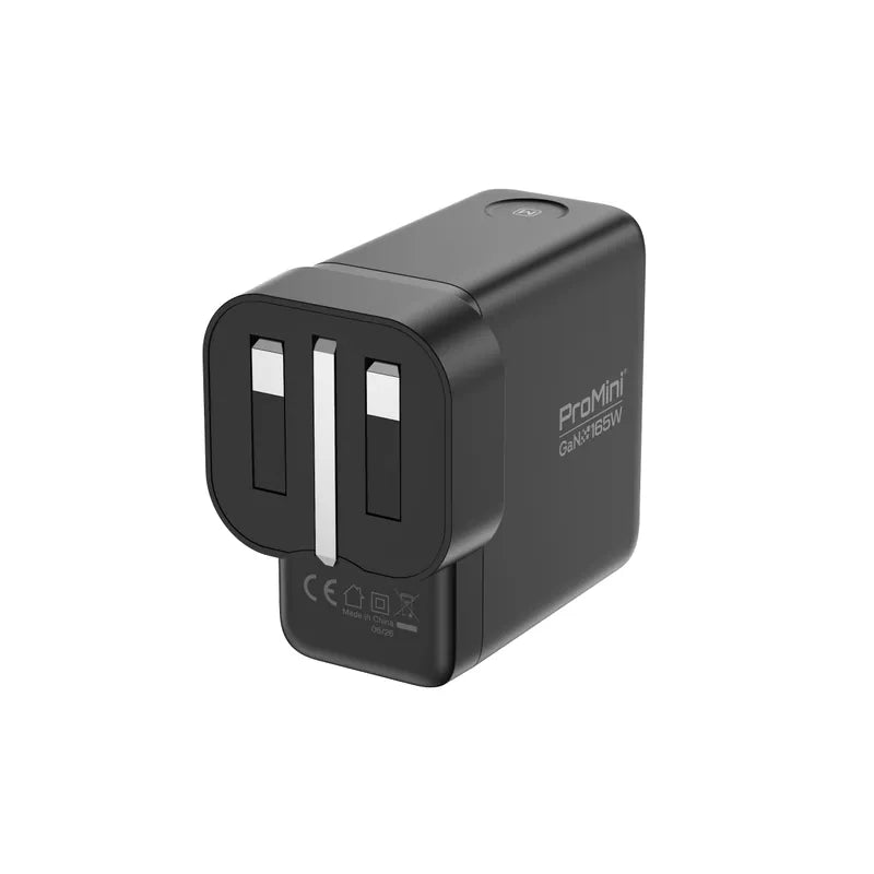 ProMini - GF165P Ultra UI顯示PD3.1 GaN 165W 摺疊三腳快速充電器 多功能多模式快充【香港行貨】