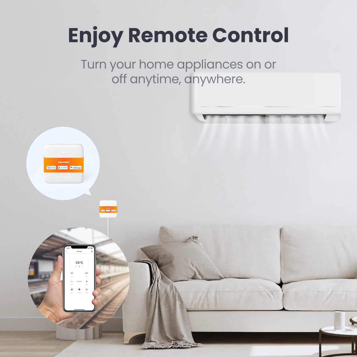 SwitchBot - Hub Mini 智能紅外線遙控整合智能管家 (支援Matter版本 直入HomeKit)【香港行貨】