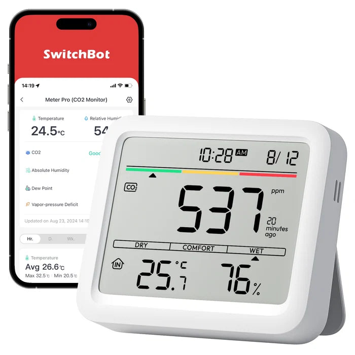 SwitchBot - Meter Pro (CO2 Monitor) 感測智能温濕度計 CO2濃度計【香港行貨】