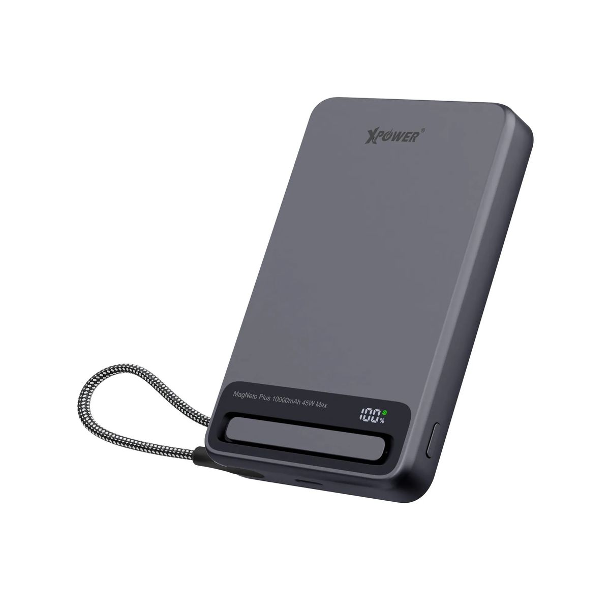 XPower - MagNetoPlus Q10 Pro 45W Qi2 鋁合金外殼 磁吸移動電源 行動電源 尿袋 (10000mAh, CCC認證)【香港行貨】