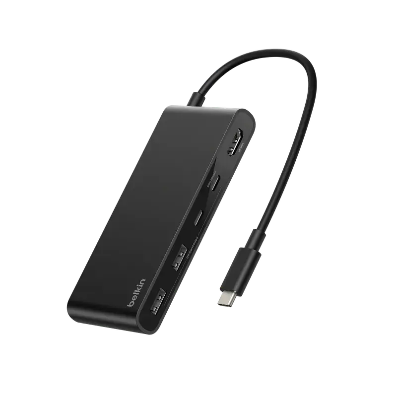 Belkin - Connect USB 7合1 Adapter 100W 集線器 多連接埠轉接器 AVC023fqBK【香港行貨】