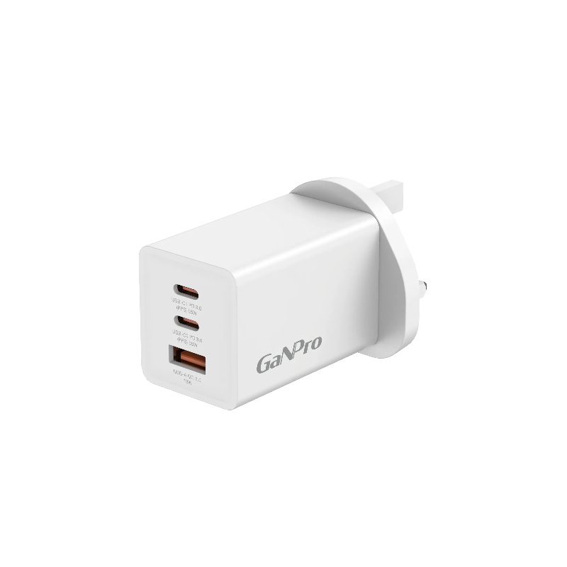 Hedonic - 3 Port PD 3.0 65W GAN Pro 快充英規火牛 充電器插頭【香港行貨】