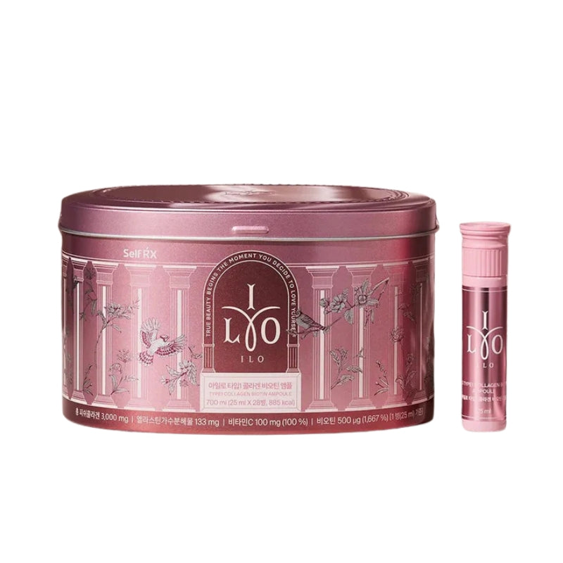 ILO - Type1 Collagen Drink 韓國膠原蛋白安瓶 膠原蛋白飲料 (25ml/樽, 28樽/盒)