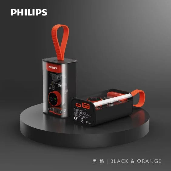 Philips - DLP5715C 全透明外殼 行動電源 尿袋 (10000mAh, CCC認證)【香港行貨】