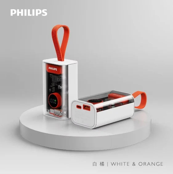 Philips - DLP5715C 全透明外殼 行動電源 尿袋 (10000mAh, CCC認證)【香港行貨】