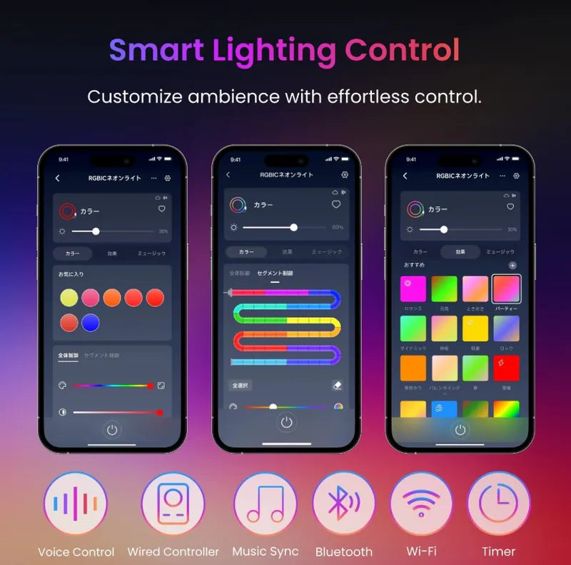 SwitchBot - RGBIC 霓虹燈繩燈 (5米) 適用於 Apple Home、Alexa 和 Google Home【香港行貨】