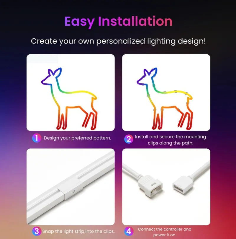 SwitchBot - RGBIC 霓虹燈繩燈 (5米) 適用於 Apple Home、Alexa 和 Google Home【香港行貨】
