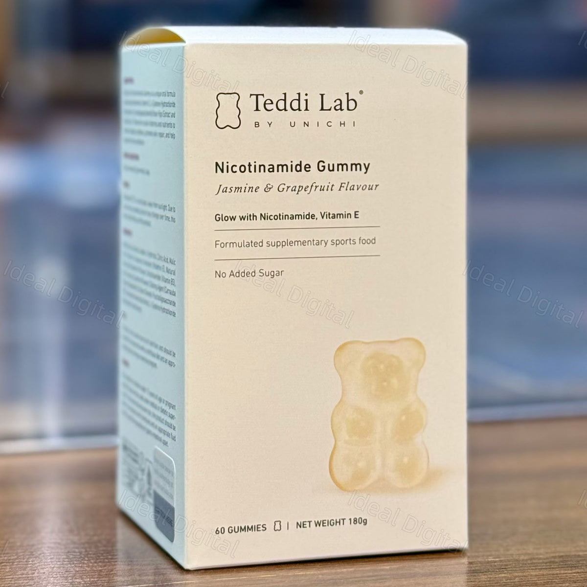 Unichi - Teddi Lab 酰胺精華美白小熊軟糖 茉莉花葡萄柚口味 (60粒) Nicotinamide Gummy Plus